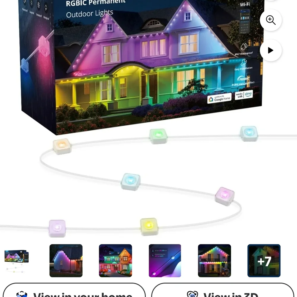 RGBIC Outdoor Party Lights - Multicolor